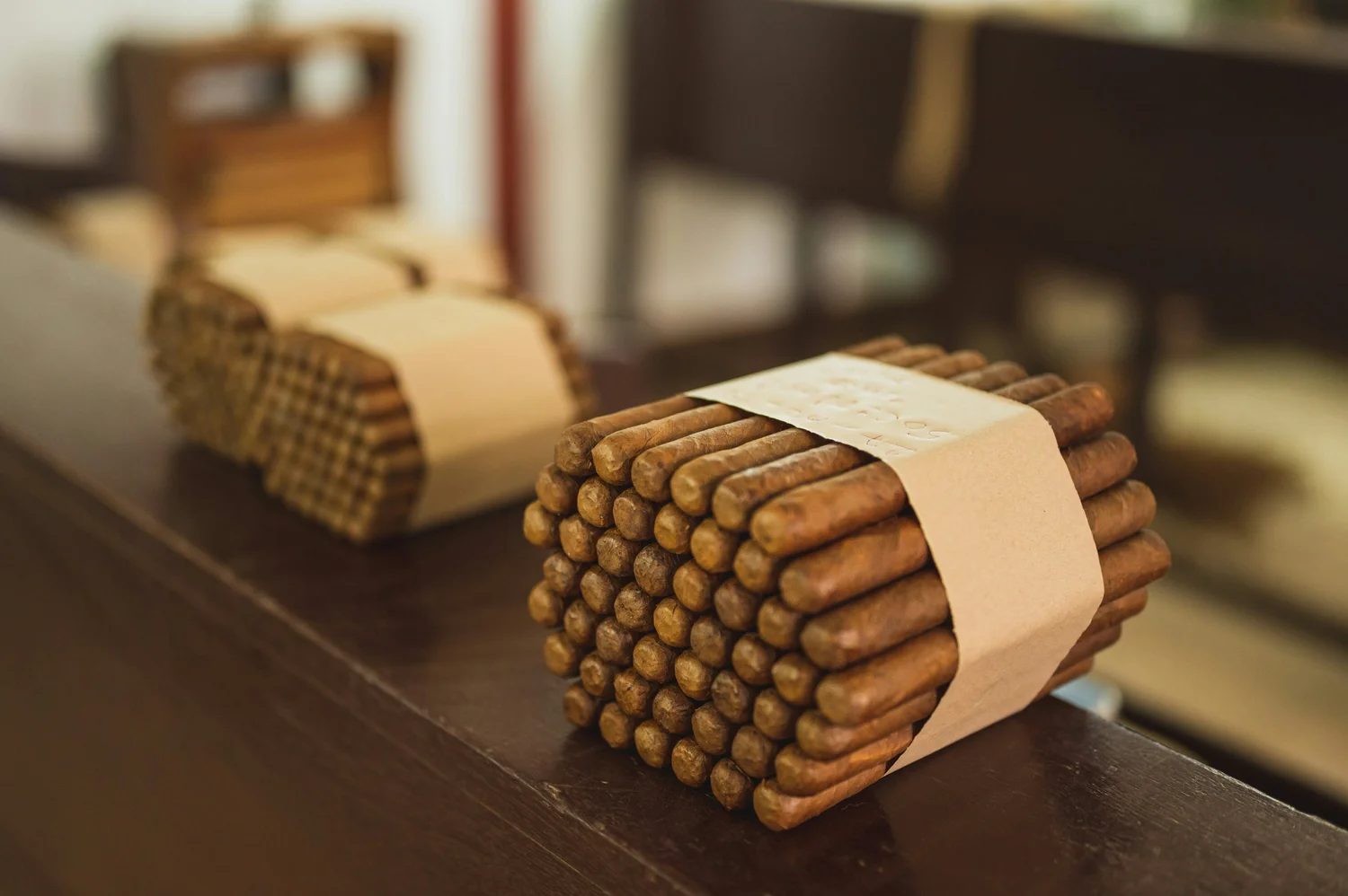 Finished cigars in production